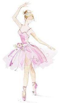 Advocate Art, A Drawing, Dancing, Ballet, Flowers, Pink, Art