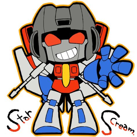 Starscream so cute xD Transformers Cute, Starscream Chibi, Do I Like Him, Transformers Starscream, Transformers Decepticons, Transformers 3, Transformers Characters, Transformer Robots, Transformers G1