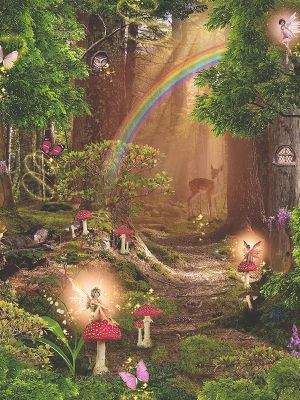 Magic Fairy Garden   #travel #hotel #hostel #decor #home #backpacking #abroad Fairy Garden Wallpaper, Arthouse Wallpaper, Magical Garden Ideas, Fairy People, Fairy Tale Theme, 동화 삽화, Magic Fairy, Fairy Wallpaper, Pixies Fairies