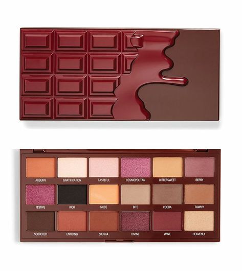 Makeup Revolution Palette, Revolution Palette, Chocolate Eyeshadow Palette, Revolution Beauty, Chocolate Eyeshadow, I Heart Makeup, Chocolate Palette, Love Revolution, Heart Makeup