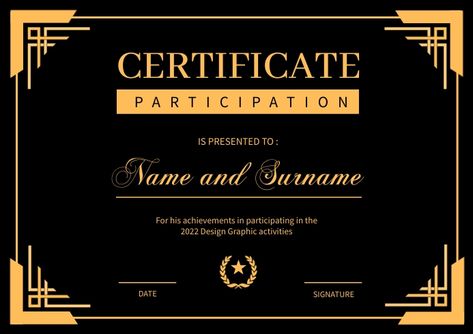 Certificate Of Participation Design, Certificate Design Template Editable, Participation Certificate, Certificate Of Participation, Certificate Of Participation Template, Certificate Border, Blank Certificate, Certificate Background, Editable Certificates