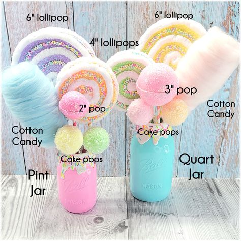 Step up your party décor or centerpiece with these confetti lollipops.   These sweet pastel colorful lollipops are some of my most popular lollipops and perfect for any party, holiday décor.   These confetti lollipops are popular for Christmas décor on a tree, wreath or garland.  They will add color to any  party theme. Donut party ice cream party Candyland theme Baby Showers Baby Sprinkles Gender Reveals Lots of Birthday themes These XL lollipops would look beautiful in a centerpiece Add color to a candy bar The extra little touch as birthday décor Kitchen décor Candy, donut, ice cream dessert table Photo prop  Wreath or centerpiece embellishment These are made to order. Please give a 1-3 weeks for production.  These confetti lollipops are non-editable and are not a child's toy  For decor Cake Pop Centerpiece, Lollipop Centerpiece, Fake Lollipop, Candy Decorations Diy, Candy Theme Birthday Party, Diy Christmas Candy, Candy Decor, Candy Themed Party, Rainbow Birthday Cake