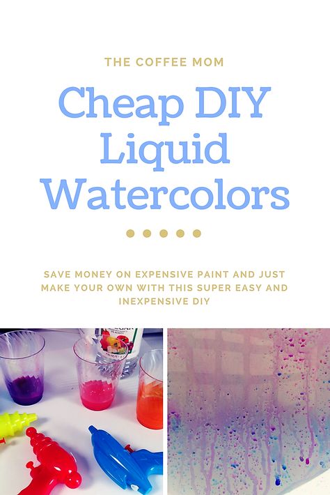 Inexpensive DIY Liquid Watercolor #inexpensivekidscrafts #kidscrafts #dollartreecrafts #dollartreekidscrafts #dollartreediy Community Ideas, Lifestyle Board, Art At Home, Liquid Watercolor, Mom Coffee, Dollar Tree Crafts, Watercolor Paint, Mom Advice, Dollar Tree Diy