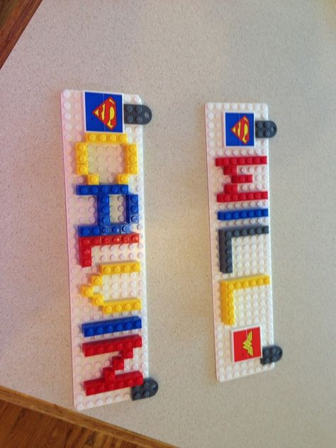 Lego Names Lego Letters, Name Practice, Lego Party, Name Letters, Embroidered Friendship Bracelet, Friendship Bracelets, Lego