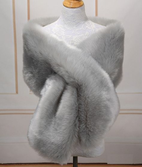 Light silver faux fur bridal shawl wrap Wedding Fur shrug | Etsy Cloak Ideas, Faux Fur Wedding Shawl, Winter Bridesmaid, Fur Shawl Wedding, Faux Fur Wedding, Cape Cloak, Faux Fur Shawl, Fur Shrug, Faux Fur Stole