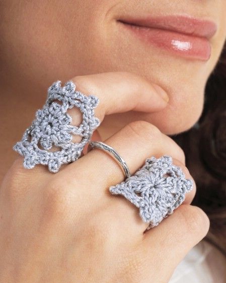 Crochet Ring Patterns, Crochet Ring, Crochet Jewlery, Crochet Rings, Crochet Jewelry Patterns, Mode Crochet, Crochet Bracelet, Crochet Diy, Unique Crochet