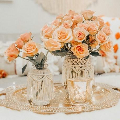 Macrame Wedding Arch, Apricot Flowers, Macrame Wedding Decor, Reception Table Centerpieces, Wedding Candles Table, Macrame Wedding Backdrop, Wedding Ceremony Arch, Wedding Reception Flowers, Macrame Wedding