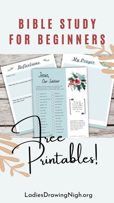 Jesus, Our Saviour Bible Study for Beginners Weekly Bible Study Plans, December Bible Reading Plan, Prayer Bible Journaling, Bible Study Guide For Beginners, Journaling Worksheets, Bible Study For Beginners, Free Bible Study Printables, Christian Tips, Easy Bible Study