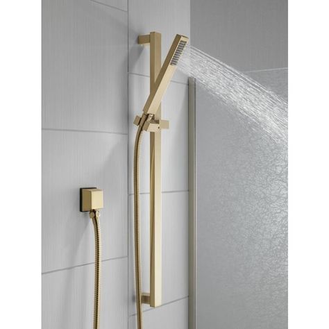 Delta Vero, Delta Champagne Bronze, Bathroom Tub, Slide Bar, Champagne Bronze, Handheld Shower Head, Tub Filler, Wall Bar, Hand Held Shower