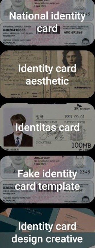 Fake Identity Card Template, Fake Identity Card, Identity Card Template, Fake Identity, Sk Telecom, Card Template, Quick Saves