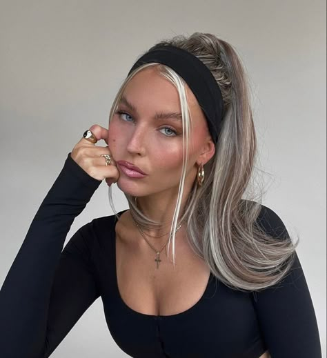 Work Hair, Gym Hairstyles, Headband Hairstyles, Hairstyle Ideas, Hair Looks, Hair Tutorial, Hair Inspo, Hair Inspiration, Hair Ideas