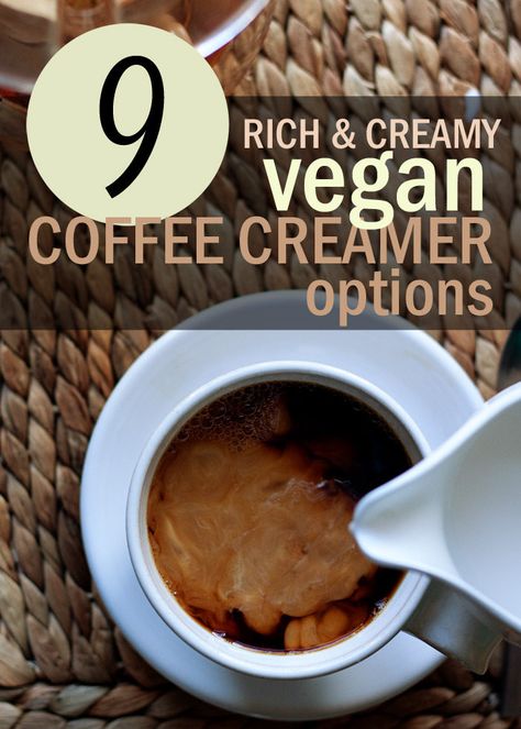 9 rich and creamy vegan coffee creamer options - You can still have that decadent cup of coffee! Healthier homemade and store-bought dairy-free creamers that aren't cloyingly sweet and don't have a ton of strange-sounding ingredients. Creamer Homemade, Vegan Coffee Creamer, Dairy Free Coffee Creamer, Dairy Free Creamer, Dairy Free Coffee, Homemade Coffee Creamer, Vegan Coffee, Vanilla Coffee, Gourmet Coffee