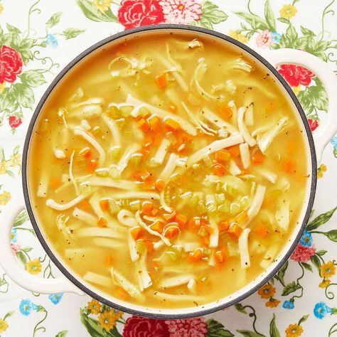 The Pioneer Woman on Instagram: “One of Ree's favorite recipes for chicken noodle soup is a heartier take on the classic. 🍲 (The addition of frozen egg noodles is a…” Homemade Chicken And Noodles, Pioneer Woman Chicken, Chicken Soup Recipes Homemade, Sour Cream Pancakes, Chicken And Noodles, Spring Dinner, Tomato Tart, Homemade Noodles, Chicken Noodle Soup Homemade