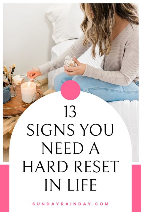 These 13 signs you need a hard reset in life will help you get unstuck and start fresh in life. Feeling Stuck In Life, Lost In Life, Stuck In Life, Turn Your Life Around, Get Unstuck, Feeling Disconnected, Going Through The Motions, Feel Stuck, Lack Of Motivation