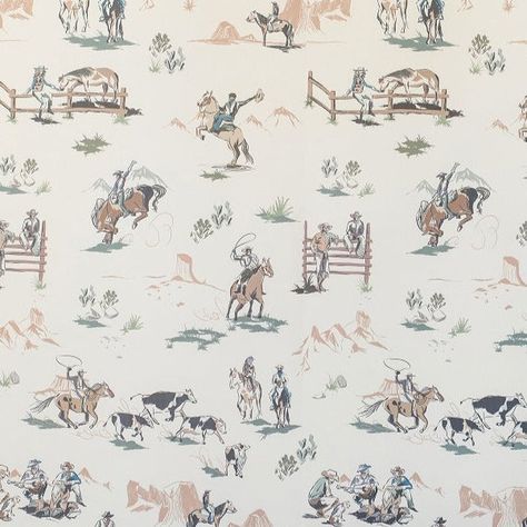 Western Cowboy Wallpaper, Wild West Wallpaper, Vintage Cowboy Nursery, Cowboy Wallpaper, Gender Neutral Bedrooms, Cowboy Nursery, Western Nursery, Wallpaper Project, Western Film