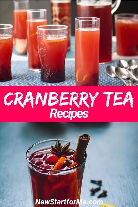 The best cranberry tea recipes can be made at home for you to get those health benefits of cranberries right at home. Cranberry Tea Recipe, Cranberry Iced Tea, Make Your Own Cranberry Juice, Cranberry Tea Benefits, Cranberry Iced Tea Recipe, Hot Fruit Tea Recipes, Hot Cranberry Tea, Cranberry Water Recipe, Hot Cranberry Tea Recipe