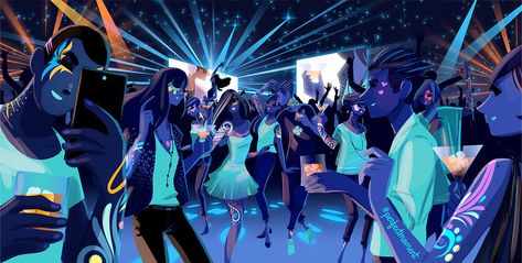 Matthieu Forichon - Rapp|Art Concert Illustration, Club Illustration, Dancing Drawing, Drawing Illustrator, Music Poster Design, New Possibilities, Murals Street Art, Dance Club, Illustrator Illustration