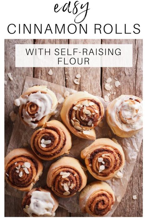 How To Make Easy Cinnamon Rolls With Self-Raising Flour | HuffPost Australia Gluten Free Self Raising Flour Recipes, Vegan Self Rising Flour Recipes, Gluten Free Self Rising Flour Recipes, Homemade Cinnamon Rolls Easy, Make Cinnamon Rolls, Easy Cinnamon Rolls, Bookshelf Diy, Yeast Free Breads, Cinnamon Bun Recipe