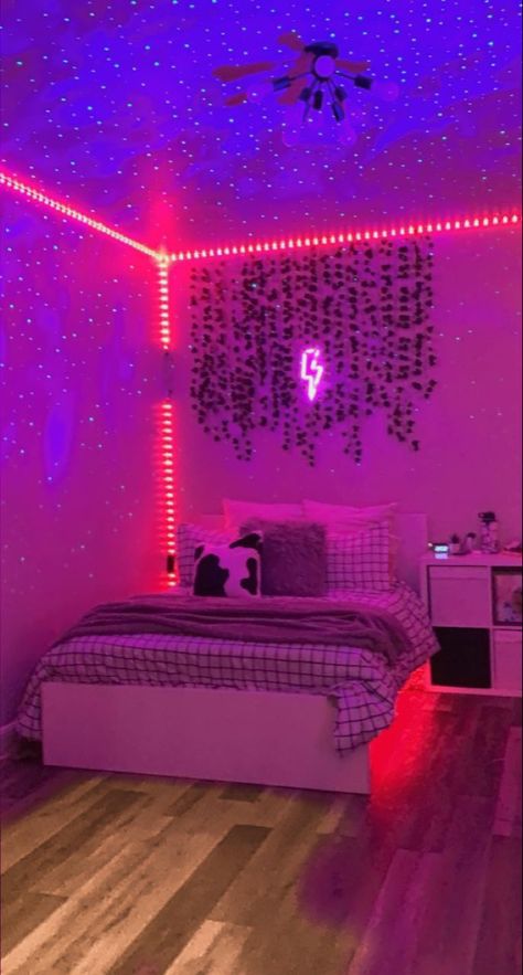 Neon Bedroom, Chill Room, Neon Room, Dekorasi Kamar Tidur, Indie Room Decor, Pinterest Room Decor, Preppy Room, Indie Room, Teen Room Decor