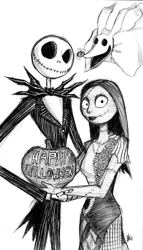 smudgeandfrank: HAPPY HALLOWEEN EVERYONE!! DAY 31 of my #disney inspired #inktober goes to Jack, Sally, and Zero from the Nightmare Before Christmas! This is one of my all time favorite movies and this drawing is a tribute to the amazing Tim Burton. His works have inspired me for so long and I hope I did these characters justice. <3 And with that my Inktober is complete! :D Thank you all so much for all of your support with this project. I hope you have all liked the drawings I’ve made and b Nightmare Before Christmas Drawings, Nightmare Before Christmas Tattoo, Christmas Sketch, Nightmare Before Christmas Wallpaper, Nightmare Before Christmas Decorations, Games Christmas, Christmas Drawings, Christmas Tattoo, Heart Drawing