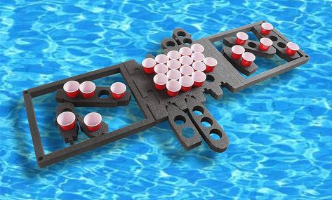 Amazon.com: Case Club Floating Beer Pong Table (2" Thick Heavy Duty Foam) - Cup Pong Summer Pool Party Game : Toys & Games Battleship Beer Pong, Floating Beer Pong Table, Stocking Stuffers For Boys, Chocolate Wine, Stocking Stuffers For Girls, Birthday Bar, Stocking Stuffers For Women, Stocking Stuffers For Men, Work Gifts