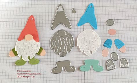 Gnome Dies, Sample Christmas Cards, Be Active, Stampin Up Christmas, Fancy Fold Cards, Making Things, Christmas Cards To Make, Stamping Up Cards, Winter Cards