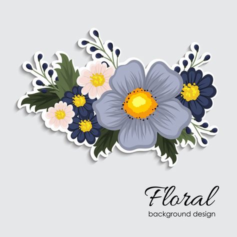 Floral element. sticker template | Premium Vector #Freepik #vector #background #pattern #flower #vintage Tag Sheets For Scrapbook, Floral Stickers Vintage Flowers, Flowers Stickers Printable, Flower Stickers Printable, Printable Flower Stickers, Flower Stickers Aesthetic, Cute Flower Stickers, Printable Flower Pattern, Diy Paper Wall Hanging