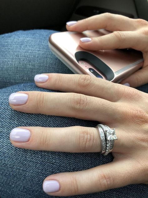 Purple Gel Nails, Light Purple Nails, Opi Gel Nails, Purple Nail, Gel Nail Colors, Gel Polish Colors, Get Nails, Summer Nails Colors, Dipped Nails