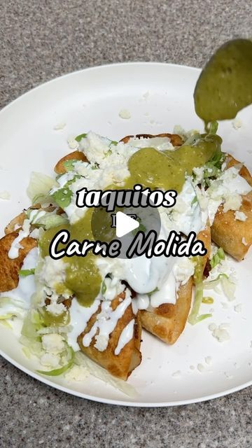 Carne Molida Recipe, Taquitos Dorados, Taco Wraps, Food Coma, Weekly Menu, Recipe For Mom, Mexican Food Recipes, Beef Recipes, Hot Dogs