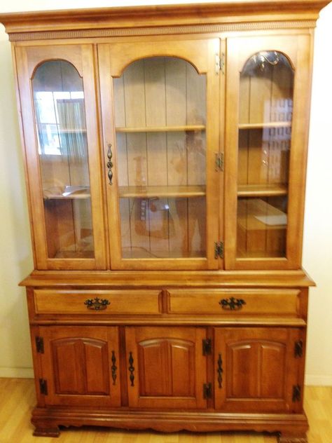 China Hutch Repurposed Into a Flat Screen TV Stand China Cabinet Tv Stand, Hutch Into Tv Stand, China Hutch Repurposed, Tv Cabinet Repurpose, Tv Stand Diy, Tv Hutch, Bar Tv, Flat Screen Tv Stand, In Law House