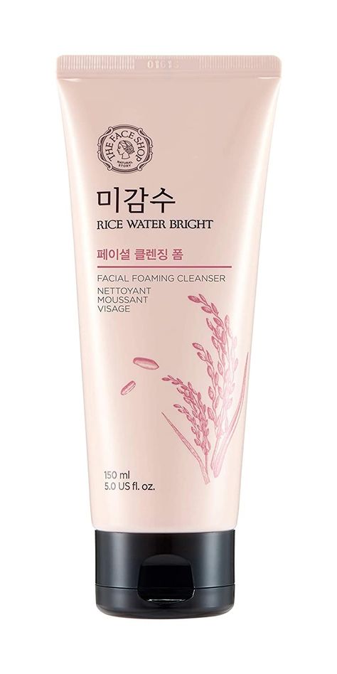 Korean Face Wash, Double Wear Estee Lauder, Rice Water Bright, Korean Facial, Best Face Wash, Korean Face, Cheap Beauty Products, Rice Water, Foaming Facial Cleanser