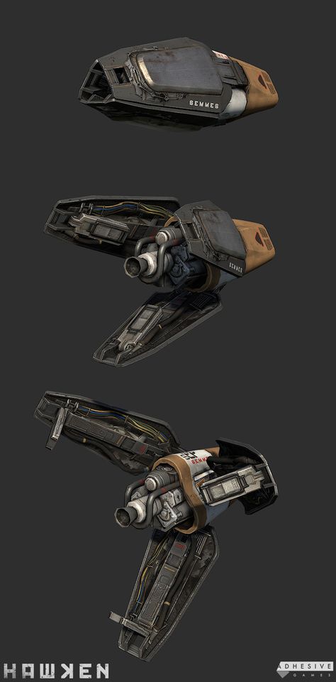 ArtStation - HAWKEN: Repair Drones, Cameron Kerby Drone Concept Art Sci Fi, Scifi Drone Concept Art, Combat Drone Concept Art, Space Ships Design Concept Art, Cyberpunk Drone, Drone Concept Art, Scifi Drone, Sci Fi Drone, Drone Design Concept Art