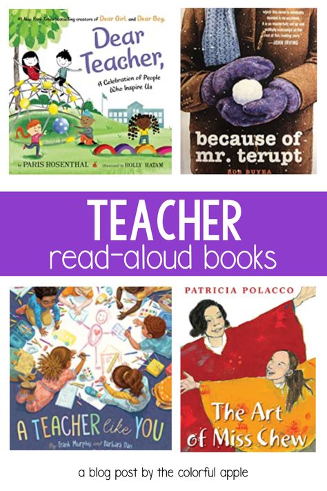 Teachers are amazing - even in books! This collection of read alouds is all about teachers. These picture books are perfect for the classroom and also make great teacher gifts. These books can be used for Teacher Appreciation Week or even as teacher presents for the end of the year. Reading Engagement Strategies, About Teachers, Teacher Presents, Read Aloud Books, Read Alouds, Presents For Teachers, Teacher Books, Great Teacher Gifts, Teacher Thank You