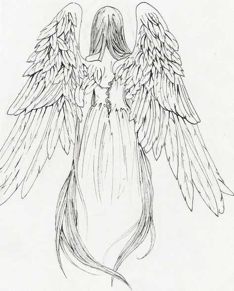 Tattoo design of a cross with an angel wing and a demon wing. Description from deviantart.com. I searched for this on bing.com/images Angel Sketch, Angel Wings Drawing, Demon Wings, Wings Drawing, Cross Tattoo Designs, Angel Tattoo Designs, Drawing Hair, Angel Drawing, Angel Painting