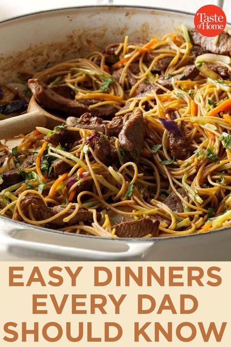 Easy Dinners Every Dad Should Know Cooked Shrimp Recipes, Dinner With Ground Beef, Man Food, Quick Easy Dinner, Easy Cooking Recipes, Easy Dinners, Dinner Dishes, Quick Dinner, Easy Cooking