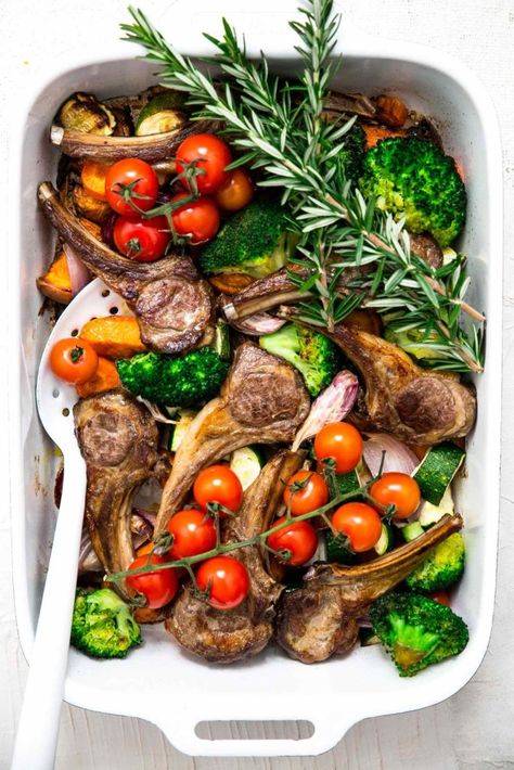 Lamb Recipes Oven, Easy Lamb Chop Recipes, Lamb Chop Recipe, Easy Lamb Chops, Baked Lamb Chops, Roasted Lamb Chops, Lamb Roast Recipe, Slow Roast Lamb, Rib Steak