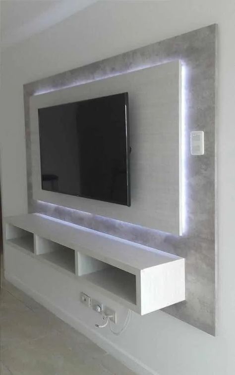 Koti Diy, Tv Wall Cabinets, Modern Tv Wall Units, Modern Tv Wall, Living Room Tv Unit Designs, Living Room Tv Unit, Tv Wall Decor, Tv Design, Tv Wall Unit