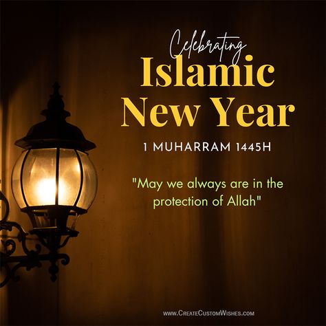 May the Islamic New Year 1445 H be a time of reflection, repentance, and rejuvenation for you. May your faith be strengthened and your prayers be answered. Happy New Year 2023! Happy New Year 2023 Islamic, New Year Islamic Quotes 2023, New Islamic Year Wishes, Hijri New Year 1445, Islamic New Year Status, Islam New Year, Happy New Islamic Year, Islamic New Year Greeting, Love You Baby Quotes