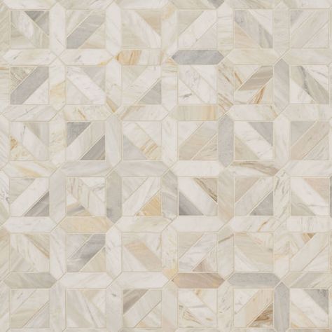 Bond Tile Chelsea 8" x 8" Marble Mosaic Tile | Wayfair Primary Bath, Mosaic Floor Tile, Marble Polishing, Honed Marble, Merola Tile, Marble Mosaic Tiles, Fireplace Surround, Accent Tile, Engineered Hardwood Flooring