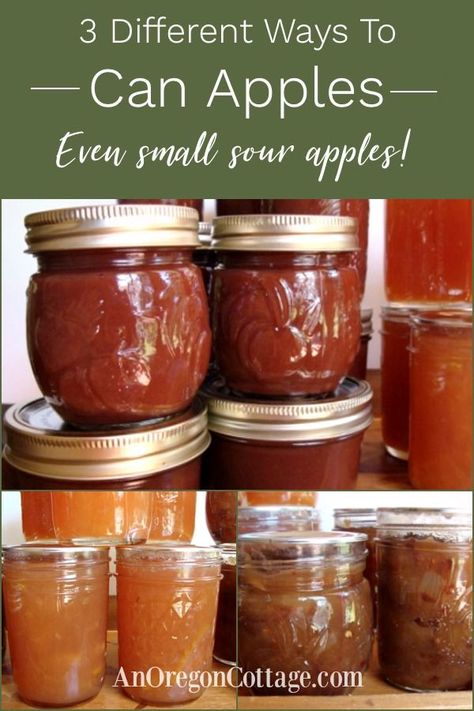 Have apples to use up? Use them in one or all three of these canned recipes for apple chutney, apple marmalade, and slow cooked apple butter. Great for gifts, too. Even small sour apples are great for these so nothing goes to waste. #apples #canning #preserving Apples Canning, Apple Canning Recipes, Apple Recipes For Canning, Simple Canning, Apple Canning, Canned Recipes, Recipes For Canning, Apple Chutney Recipe, Apples Recipes