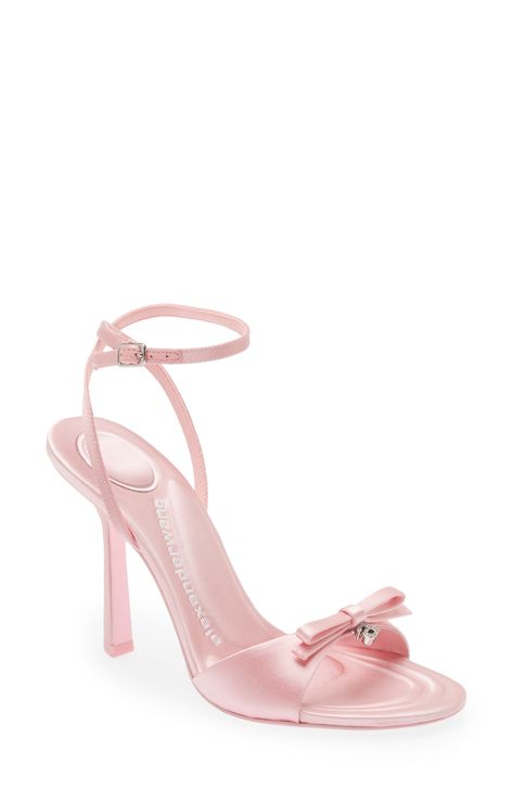 Light Pink Heels, Designer Things, Pretty Heels, Dr Shoes, Cute Shoes Heels, Logo Letter, Stunning Shoes, Bow Sandals, Fancy Shoes