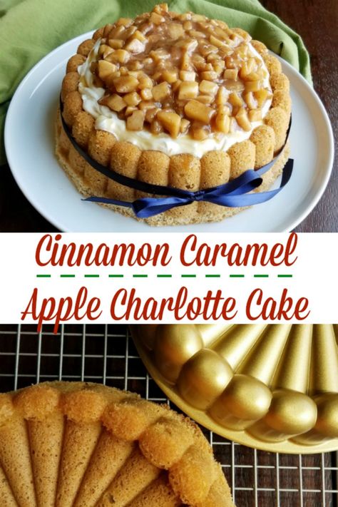 Fruit Flan, Apple Charlotte, Pastries Recipes, Apple Cakes, Charlotte Cake, Contest Ideas, Baked Breads, Cake With Caramel, Friends Recipes