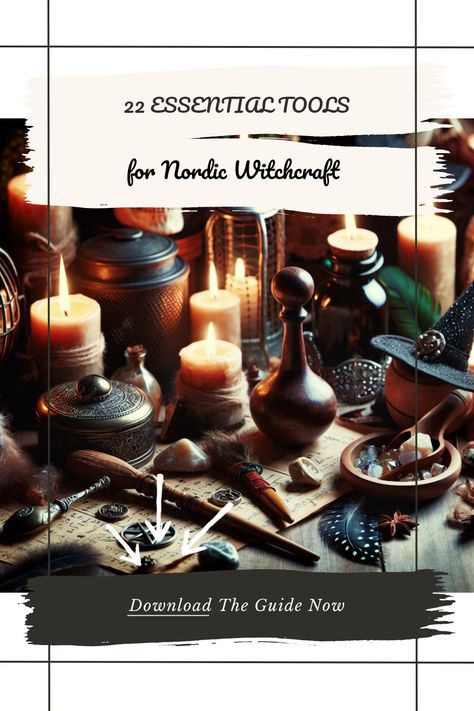 Unlock your Norse Pagan journey with these 22 must-have ritual tools. From runes to staffs, each item helps you connect with ancient practices while enhancing your witchcraft. Immerse yourself in the magic and history of Nordic traditions. These tools not only aid rituals but also add to your spiritual wellness. Whether you're a beginner or an experienced witch, these essential tools can amplify your craft. Explore how to incorporate these diverse elements into your daily practice and transform your spiritual path with authentic Norse enchantments. Norse Pagan Rituals, Norse Rituals, Scandinavian Witchcraft, Volva Norse Witch, Nordic Witchcraft, Norse Witchcraft, Herbs For Protection, Wiccan Beliefs, Witchcraft Shop