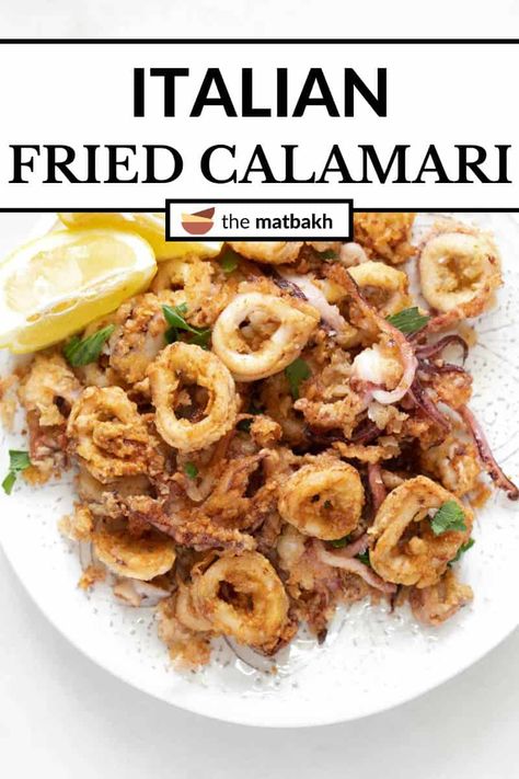 Italian Fried Calamari Recipe, Fried Calamari Recipe, Homemade Lasagna Noodles, Italian Fries, Calamari Recipe, Calamari Recipes, Simple Appetizer, Squid Recipes, Lasagna Noodles