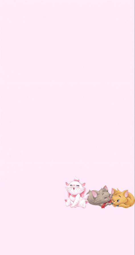 Marie The Aristocats Wallpaper, Disney Pink Wallpaper, Disney Marie Wallpaper, Marie Aristocats Wallpaper, Aristocats Wallpaper, Angel Wings Painting, Wallpaper Pink Cute, Sparkle Wallpaper, Cute Pastel Wallpaper