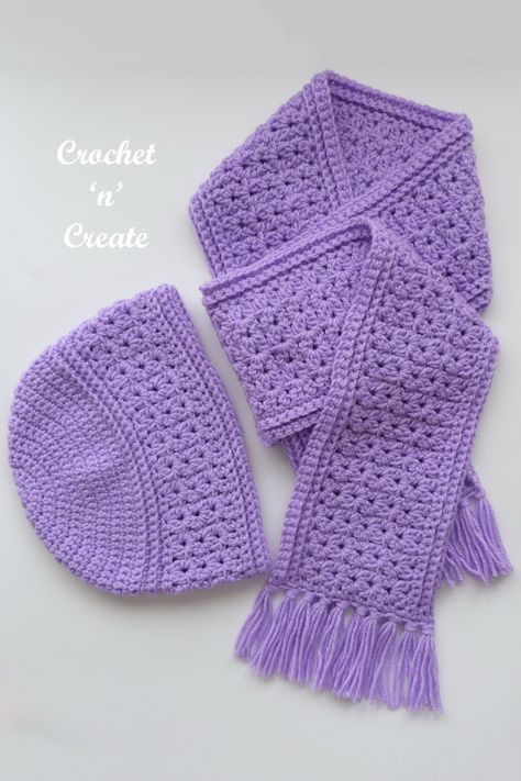 Crochet Hat And Scarf Set Pattern Free, Cap Design Ideas, Crochet Cafe, Crochet Luxury, Crochet Sets, Crochet Kids Scarf, Scarf Kids, Hats Design, Crochet Autumn