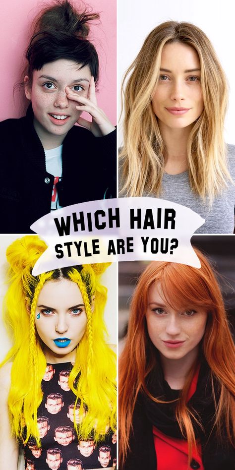 Take this fun quiz to find out what hair style fits your personality best! What Haircut Should I Get Quiz, Hair Quizzes, What Haircut Should I Get, Shopping Quiz, Haircut Quiz, Hairstylist Humor, Hairstyles Juda, Panda Stuff, Hear Style