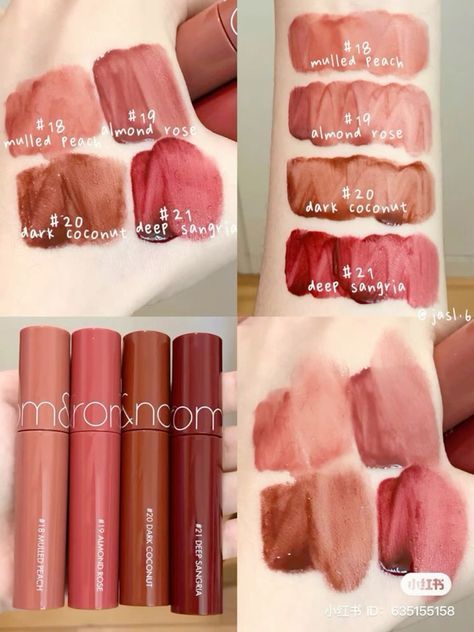 Dollie Makeup, Autumn Lipstick, Cottagecore Makeup, Warm Tone Makeup, Korean Lip Tint, Peach Makeup, Before And After Pics, Cute Eye Makeup, Makeup List