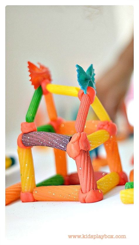 Engineering For Kids, Macaroni Art, Colorful Pasta, Pasta Crafts, Curiosity Approach, Pasta Art, Preschool Stem, Engineering Activities, Steam Activities