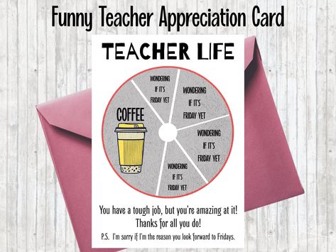 Teacher Gift Card Holder, Teacher Appreciation Card, Teacher Gift Card, Coffee Gifts Card, Teacher Appreciation Cards, Happy Mother's Day Card, Thank You Teacher Gifts, Teacher Cards, Appreciation Cards